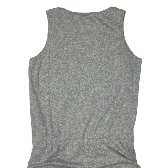 Cabi Everyday Mini Dress Ruched Crew Neck Gray Sleevless Tank Stretch Size Small - Picture 7 of 15